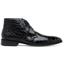 Marco Di Milano Pietro Black Alligator Chukka Boots