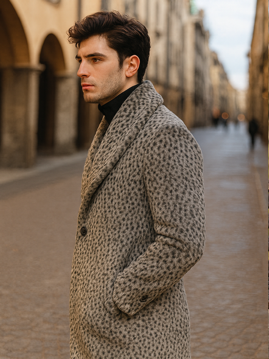 Leopard Faux Fur Pimp Coat – 1920s Gangster Full Length Vintage Jacket