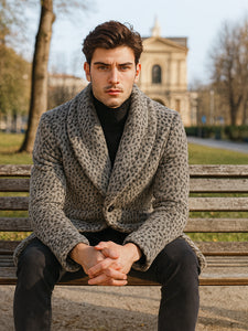 Leopard Faux Fur Pimp Coat – 1920s Gangster Full Length Vintage Jacket