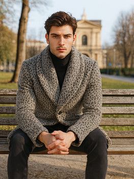 Leopard Faux Fur Pimp Coat – 1920s Gangster Full Length Vintage Jacket - Image 4