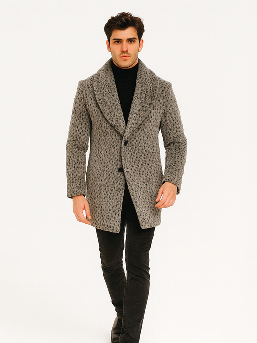 Leopard Faux Fur Pimp Coat – 1920s Gangster Full Length Vintage Jacket