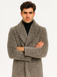 Leopard Faux Fur Pimp Coat – 1920s Gangster Full Length Vintage Jacket