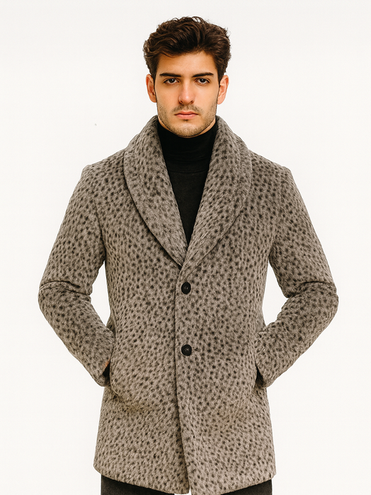 Leopard Faux Fur Pimp Coat – 1920s Gangster Full Length Vintage Jacket