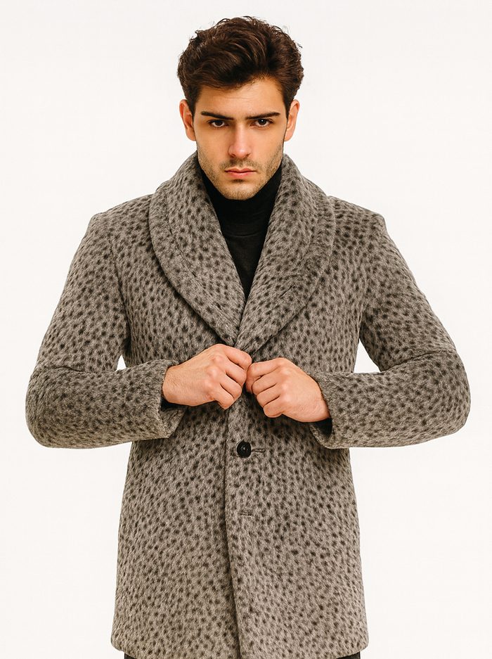 Leopard Faux Fur Pimp Coat – 1920s Gangster Full Length Vintage Jacket - Image 8