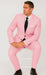 Pink Big and Tall Linen Suit