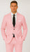 Pink Big and Tall Linen Suit
