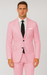 Pink Big and Tall Linen Suit