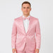 Pink Satin Tuxedo Set – Stylish 4-Piece for Weddings & Proms