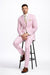 Modern Fit Summer 2 Piece 2 Button Suit Striped Seersucker in Navy