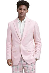 Mens Light Pink Blazer – Slim Fit Solid Sport Coat for Wedding, Party and Smart Casual Wear