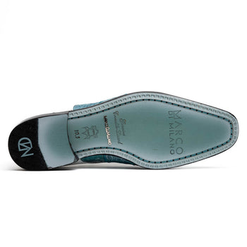 Marco Di Milano Pissa Aqua/White Leather Loafer