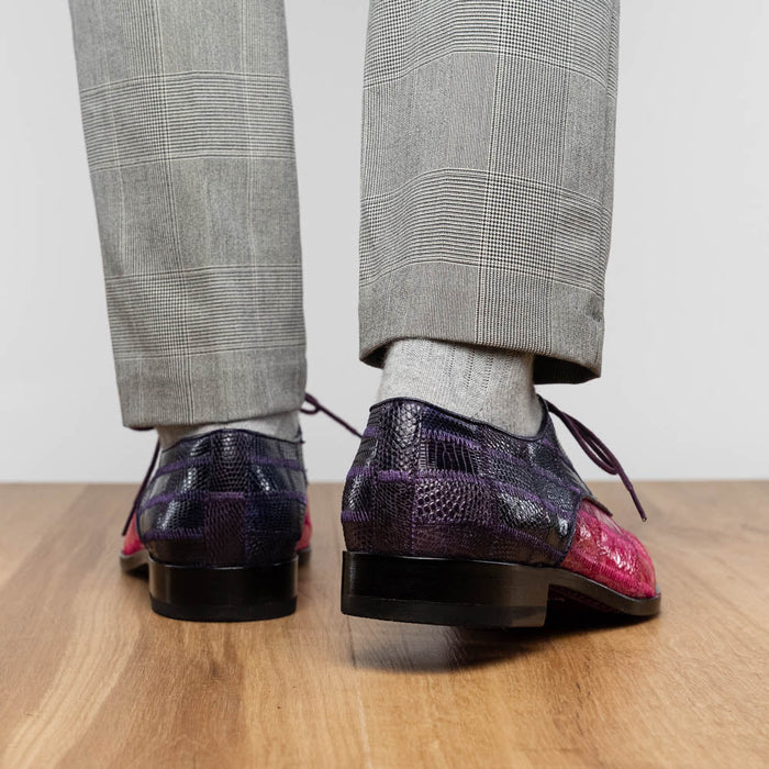 Marco_Di_Milano Pissa: Pink Purple Leather Loafers