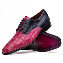 Marco_Di_Milano Pissa: Pink Purple Leather Loafers