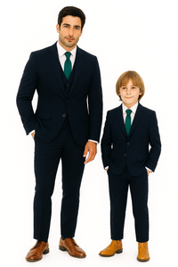 plaid-pattern-father-dad-and-son-matching-suit