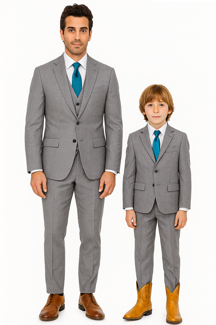 plaid-pattern-father-dad-and-son-matching-suit