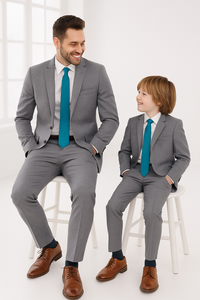 plaid-pattern-father-dad-and-son-matching-suit
