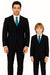 Black and Navy Glen Plaid Pattern ~ Dad And Son Matching Suit