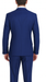 Plaid Suits - Windowpane Blue Suit - Peak Lapel Style