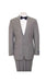 Mens Windowpane Plaid Blazer Gray Jacket houndstooth checkered Pattern Texture Suit   - Black And White Checkered Suit