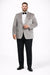 Men's Platinum Velvet Dinner Jacket with Satin Shawl Lapel | Formal Wedding Prom Blazer