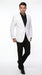 Men’s White Linen Fabric Summer Blazer with Notch Lapel, Dress Casual Sport Coat