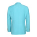 Aqua Turquoise Light Blue Color Mens Basic Two Button Slim Fit Suit in Aqua Blue