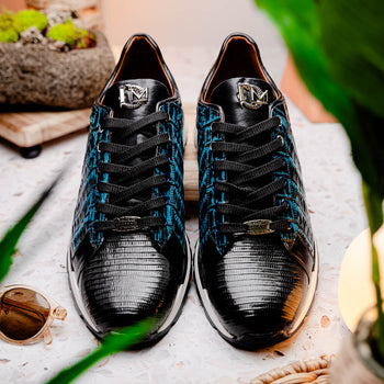 Marco_Di_Milano Portici - Navy & Black Leather Dress Shoe