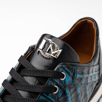 Marco_Di_Milano Portici - Navy & Black Leather Dress Shoe