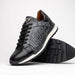 Marco Di Milano Portici Gray Men's Exotic Lizard / Crocodile Casual Sneakers