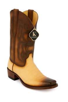 King Exotic Men's Caiman Belly Snip Toe Boots - Image 19