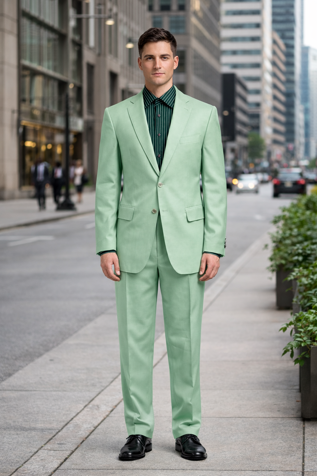 Men's green suit - Image 7