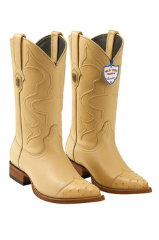 Men's Wild West Smooth Ostrich Skin 3X Toe Boots 29504-B - Image 23