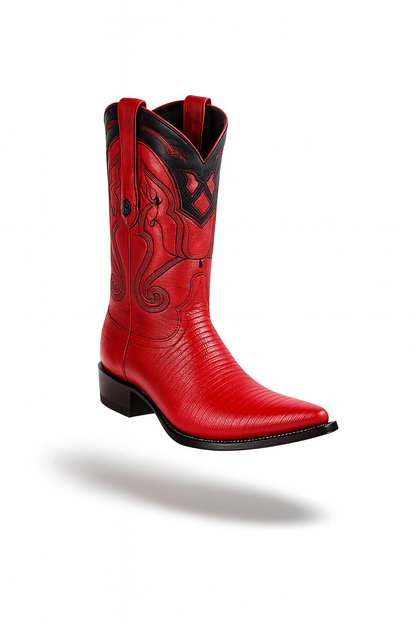 Men's Wild West Teju Lizard Skin 3X Toe Boots 29507 - Image 38