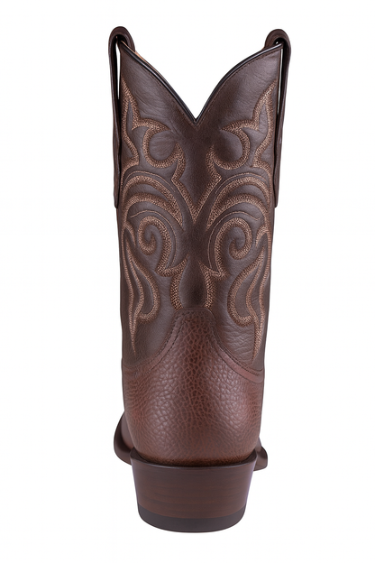 Brown Sharkskin Cowboy Boots J-Toe - Image 3