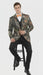 Mens Houndstooth Double-Breasted Overcoat – Classic Black and White Wool Blend Peacoat Wool Fabric