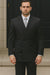 Brand New Solid Black Double Breasted Suits 100% Wool Fabric Super 150s Wide Suits Side Vent (pleated or Flat Front Pants)