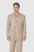 Tiglio Rosso Suit  - Classic Fit Athletic Cut 100% Wool Super 150s Italian Fabric Peak Lapel in Color Light Tan