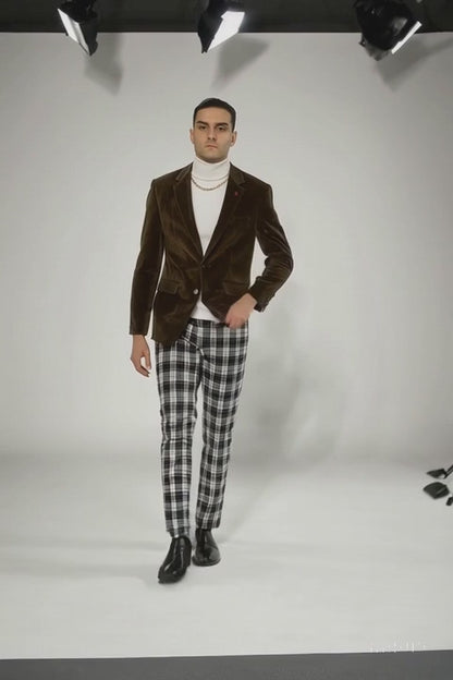 Mens Blazer Taupe