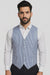 Striped Navy Blue and White Seersucker Vests
