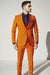 SKU#JA57926 Bright Orange Suit With Pants - Light Orange Suit