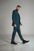 Turtleneck Suit + Free Turtleneck Sweater Package Teal Blue Mens Suit