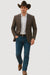 Saco vaquero - Western Sport Coat - Western Blazer- Men's Two Button Business Casual Double Windowpane Sport Coat