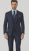 Steve Harvey Suits Clothing line - Steve Harvey Suits Mens Peak Lapel Modern Fit - No Pleated Pants Designer Brand Navy 3 Piece Vested Chest Pocket Suit