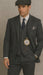Men'S Gray Three Buttons Two Flap Front Pockets 3 Piece Peaky Blinders Suits - Peaky Blinders Outfit + Overcoat + Shirt And Hat + Boot (Like Pictured)
