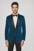Teal Tuxedo - Velvet Dinner Jacket - Mens Velvet Blazer
