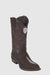 Wild West J-Toe Brown Single Stone Cowboy Boot