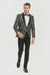 Big And Tall Tuxedo Paisley Tuxedo Sparkling Blazer - Black and White Floral Sport Coat