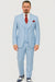 Big Lapel - Wide Lapel - Tom Ford Style Suit - Ticket Pocket - Sky Blue