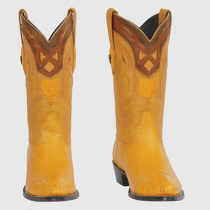 smooth-ostrich-buttercup-wingtip-cowboy-boots