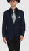 Men 2 Button Trim Cowboy in Navy Cowboy Suit - Country Wedding Suits